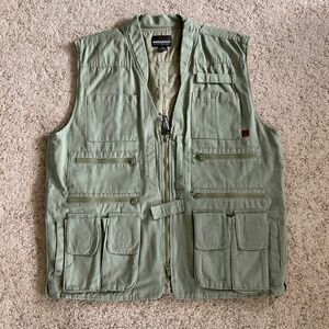 WOOLRICH Elite Series Tactical Mens VEST Size LARGE Sage Green Hunting Fishing